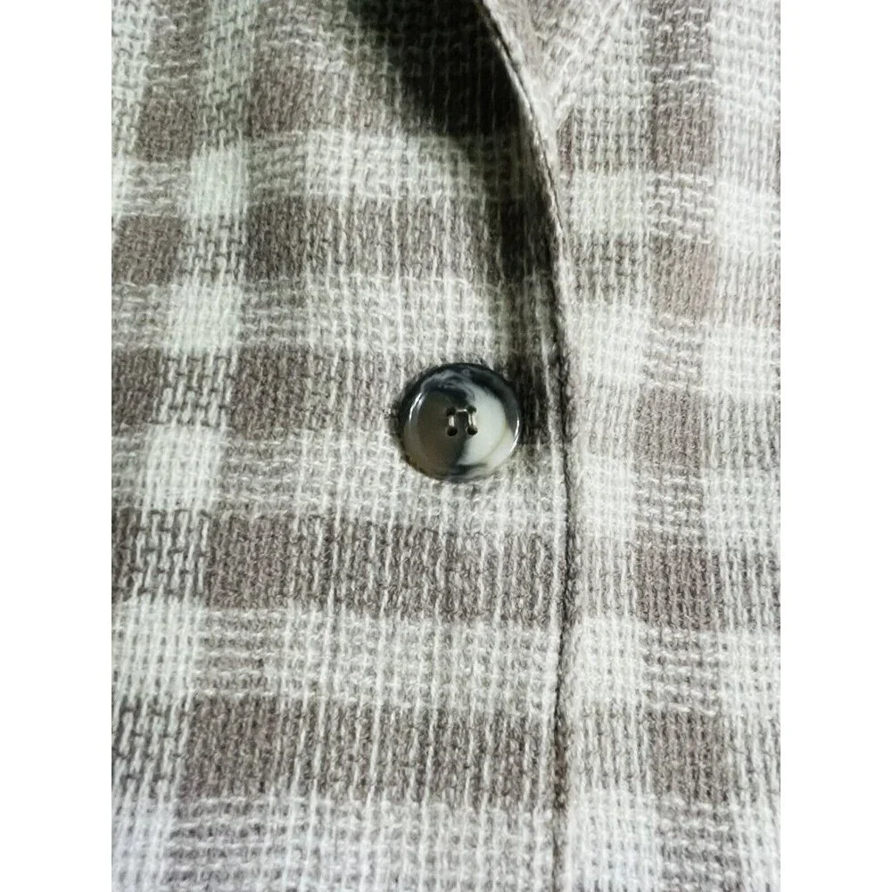 AC Sport Vintage Retro Wool Tan Brown Plaid Blazer Jacket With Tags Size 4 - Picture 10 of 12